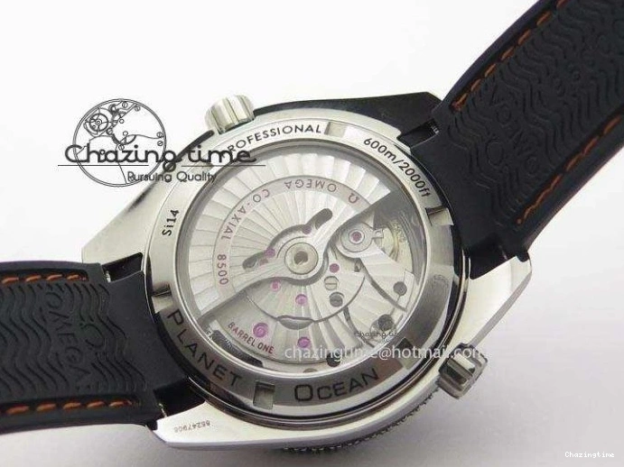 0327 Planet Ocean SS Bp Maker 45mm Black Bezel Orange Numbers On Black Rubber Strap A Popular 8220